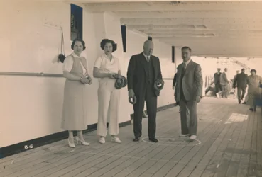 Spille quoits om bord på SS Arandora Star, 1936