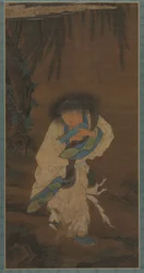 Poet og eneboer Hanshan, 1400-tallet.