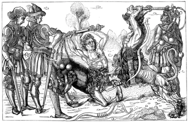Pollaiuolos Combat of Centaurs, 1882