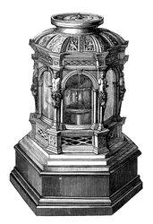 Bærbar klokke, 1300-1500-tallet, 1870