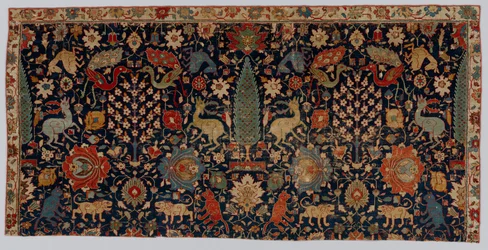 Del av et teppe, 1600-tallet.
