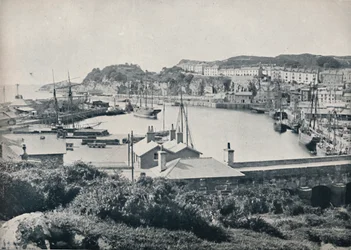 Portmadoc - Havnen og byen, 1895