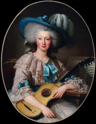 Portrett av Félicité-Louise de Frézals 1765-1854, født Esmangard de Beauval..., 1785.