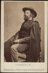 Portrett av Alfred, Lord Tennyson 1809-1892, 1861.