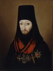 Portrett av erkebiskop Joseph grev Argutinsky-Dolgoruky 1743-1801, 1840-årene