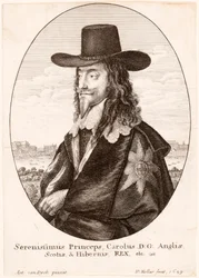 Portrett av Charles I, pub. 1649.