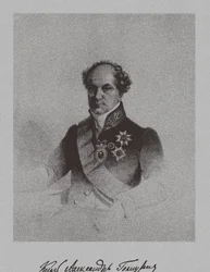 Portrett av grev Alexander Nikolajevitsj Golitsyn 1773-1844, ca. 1840