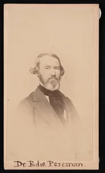 Portrett av Dr. Edward R. Foreman 1808-1885, før 1876.