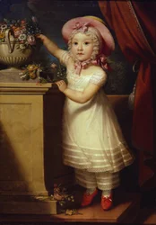 Portrett av Ekaterina Dmitrievna Obreskova 1822-1874, ca 1825