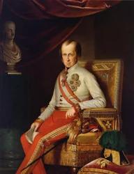 Portrett av keiser Ferdinand I av Østerrike 1793-1875, ca. 1840.