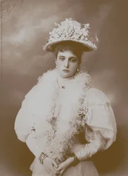 Portrett av keiserinne Alexandra Fyodorovna, kona til tsar Nicholas II av Russland 1872-1918