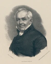 Portrett av Ernst Moritz Arndt 1769-1860.