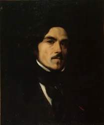 Portrett av Eugène Delacroix 1798-1863, ca. 1840.