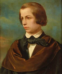 Portrett av Franz Liszt 1811-1886, ca. 1830.