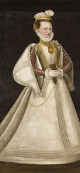 Portrett av Perchta av Rosenberg 1425-1476.