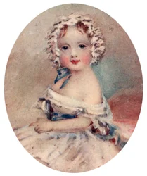 Portrett av dronning Victoria som barn, 1800-tallet, 1913