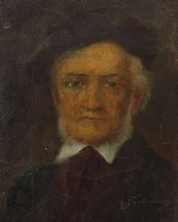 Portrett av Richard Wagner 1813-1883, andre halvdel av 1800-tallet.