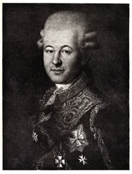 Portrett av Semyon Zorich 1745-1799, Katarina den store-favoritten, tidlig på 1800-tallet.