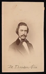 Portrett av Theodore Nicholas Gill 1837-1914, ca 1860-tallet.