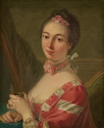 Portrett av en dame, 1700-tallet.