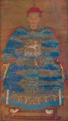 Portrett av en Manchu-statsmann, c1600-tallet