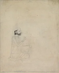 Portrett av en sittende mann, ca. 1830-1850.