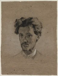 Portrett av en ung mann, ca. 1865-1875.