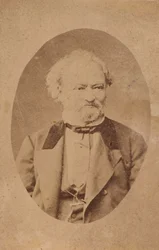 Portrett av pianist og komponist Ferenc Erkel 1810-1893, ca. 1875.