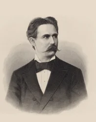 Portrett av pianist og komponist Xaver Scharwenka 1850-1924, ca. 1880.