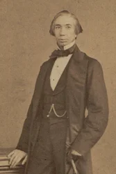 Portrett av komponisten Henry Brinley Richards 1817-1885, ca 1855.