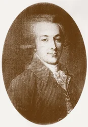 Portrett av grev Mikhail Kondrati Ivanovich Dashkov 1736 1764