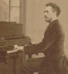 Portrett av komponisten Benjamin Godard 1849-1895, 1882.