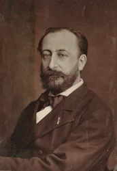 Portrett av komponisten Camille Saint-Saëns 1835-1921, 1880.