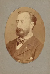 Portrett av komponisten Camille Saint-Saëns 1835-1921, ca. 1880.