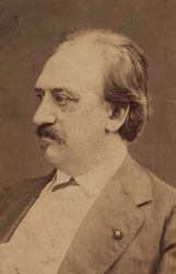 Portrett av komponisten Friedrich von Flotow 1812-1883, ca. 1880.