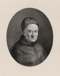 Portrett av komponisten Giovanni Battista Martini 1706-1784.