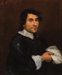 Portrett av komponisten Girolamo Frescobaldi 1583-1643, første tredjedel av 1600-tallet.