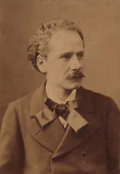 Portrett av komponisten Jules Massenet 1842-1912, ca 1885.
