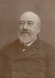 Portrett av komponisten og chansonnieren Gustave Nadaud 1820-1893, 1880.