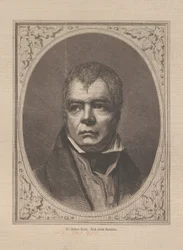 Portrett av den historiske romanforfatteren og poeten Sir Walter Scott 1771-1832, 1871.