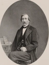 Portrett av fiolinisten og komponisten Delphin Alard 1815-1888, 1870.