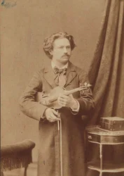 Portrett av fiolinisten og komponisten Frantisek Ondricek 1857-1922, 1882-1883.