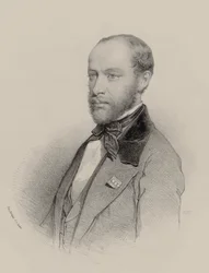 Portrett av fiolinisten og komponisten Henri Vieuxtemps 1820-1881, 1857.