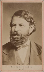 Portrett av fiolinisten og komponisten Joseph Joachim 1831-1907, 1870-årene.