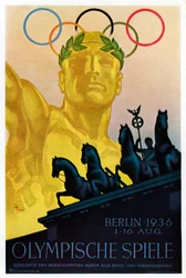 Plakat for de olympiske leker 1936, Berlin, 1936