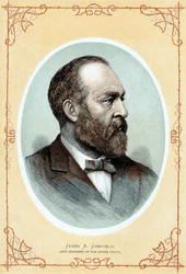 Posthumt portrett av James Abram Garfield, c1885