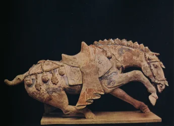 Pottery Figure of a Horse - Tang-dynastiet, c7. til 10. århundre e.Kr., 1936