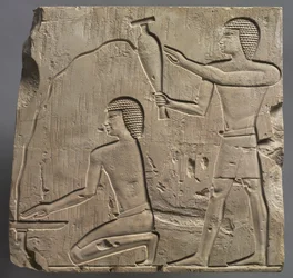 Prester som utfører begravelsesritualer, ca. 667-647 f.Kr.
