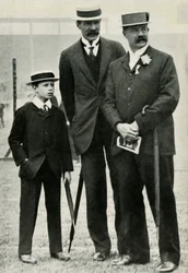 Prins Albert med sin lærer og Lord Desborough, 1908, 1947.