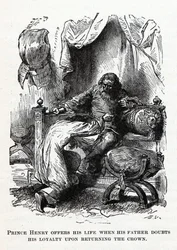 Prins Henry ofrer livet når faren tviler på hans lojalitet når han returnerte kronen, 1882